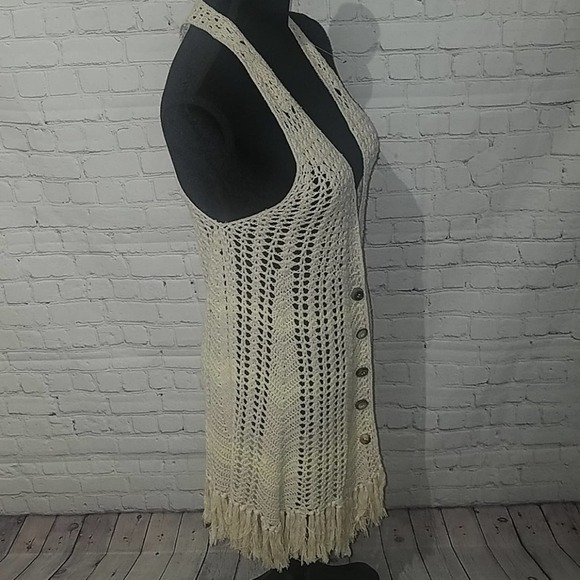 FREE PEOPLE Bohemian sz small sweater wrap, $88 - Picture 2 of 6